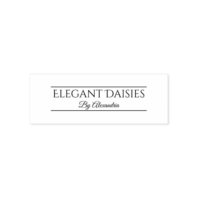 Customizable Floral Daisy Event Planner Self-inking Stamp (Design)