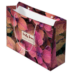 Customizable Floral Gift Bag