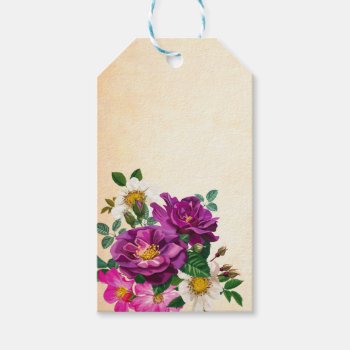 Customizable Floral Gift Tags by Xuxario at Zazzle