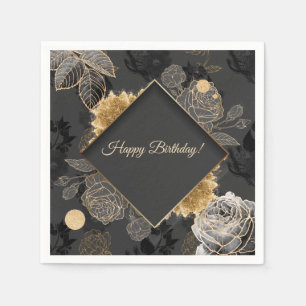 Customizable Floral Napkins
