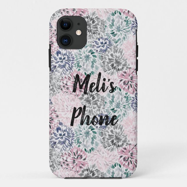 Customizable Floral Pastel  Case-Mate iPhone Case (Back)