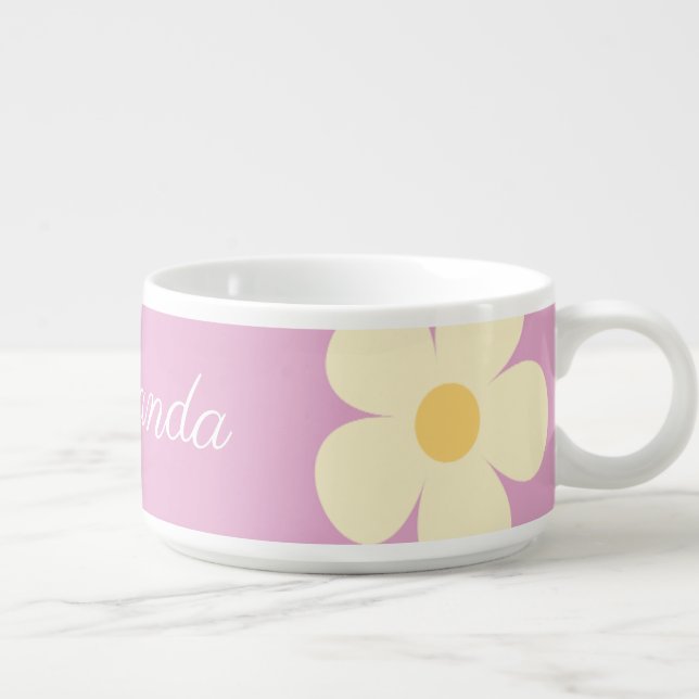 Customizable Floral Pattern Design Bowl (Left)