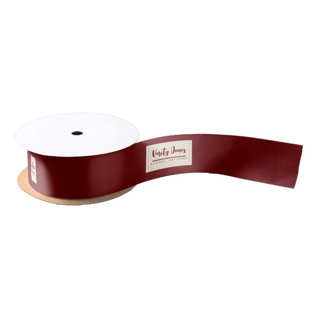 Customizable Floral Satin Ribbon (Spool)
