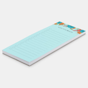 Customizable Floral To Do List Magnetic Notepad