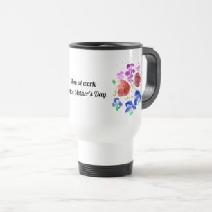 Customizable Floral Travel Mug