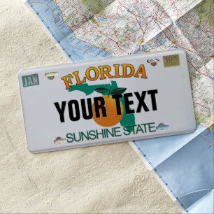 (Customizable) Florida License Plate