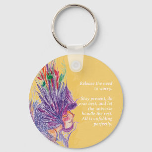 Customizable Flower Fairy Keychain