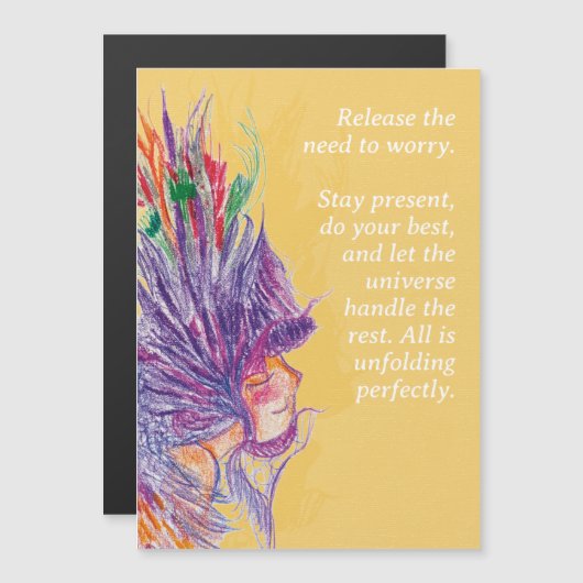 Customizable Flower Fairy Magnetic Card (Front/Back)