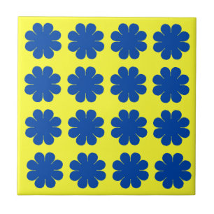 Customizable Flower Power Ceramic Tile