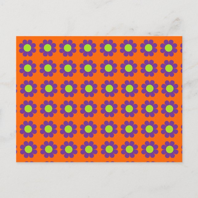 Customizable Flower Power Postcard (Front)