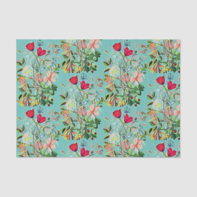 CUSTOMIZABLE FLOWER Tissue Paper (Front)