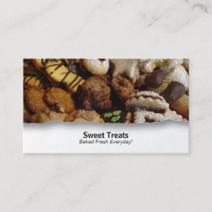 Customizable Food Cookies Closeup Business Card
