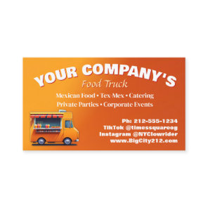 CUSTOMIZABLE Food Truck Business Card