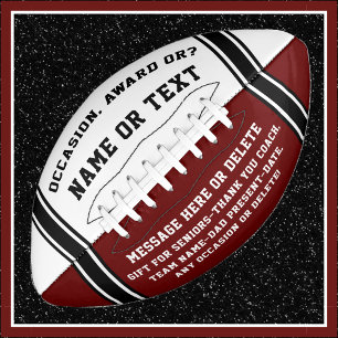 Customizable Football, Change COLORS, PERSONALIZED Football