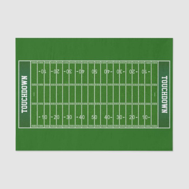 Customizable Football Field Gift Wrap Tissue Paper (Front)