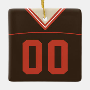 Customizable Football Lacrosse Jersey Ornament