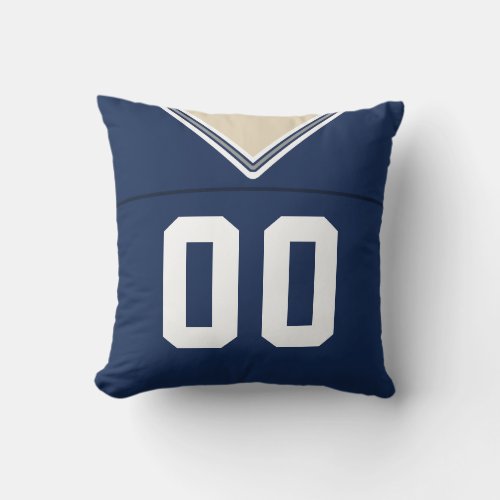 Customizable Football LAX Jersey Pillow Cushion