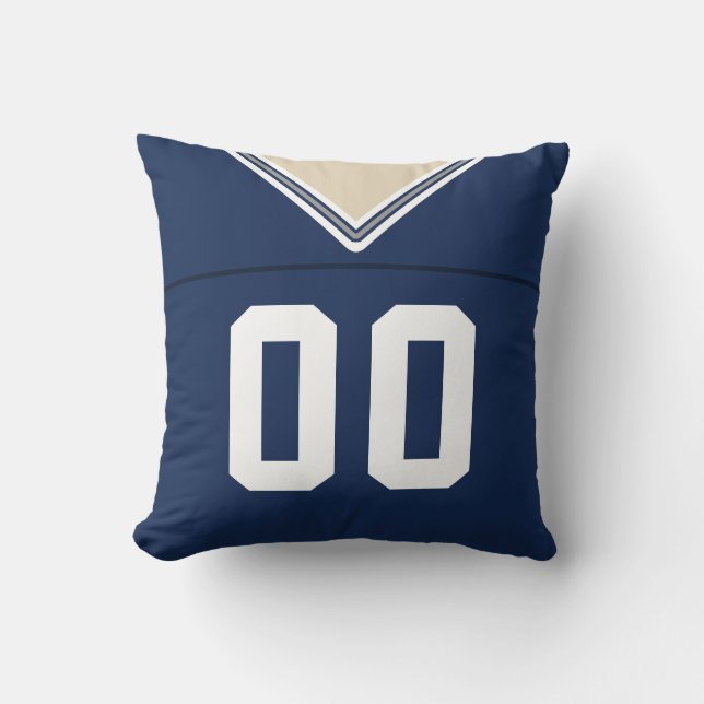 Customizable Football LAX Jersey Pillow Cushion (Front)
