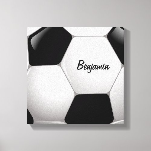 Customizable Football Soccer Ball Canvas Print