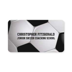 Customizable Football Soccer Ball Coaching Business Card
