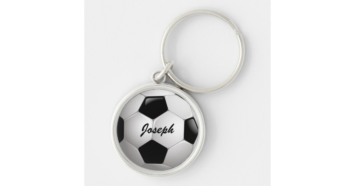 Customizable Football Soccer Ball Keychain