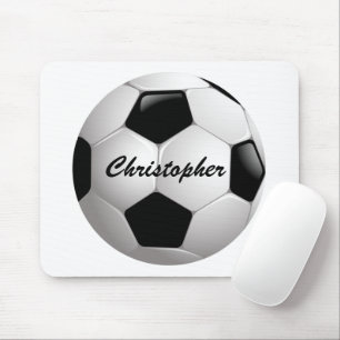 Customizable Football Soccer Ball Mouse Pad