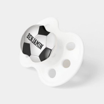 Customizable Football Soccer Ball Pacifier | Zazzle