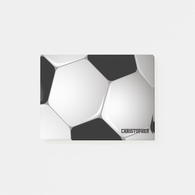 Customizable Football Soccer Ball Post-it Notes (Front)