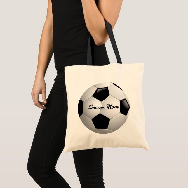 Customizable Football Soccer Ball Tote Bag (Front (Product))