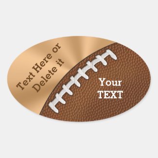 Customizable Football Stickers for Kids and Adults