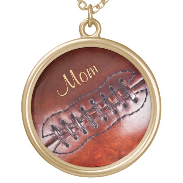 Customizable Football Team Mom Gift Ideas Necklace (Front)
