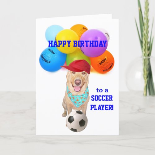 Customizable for Child Who Plays Soccer Card