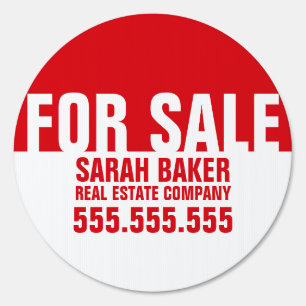 Customizable For Sale Directional Real Estate Sign