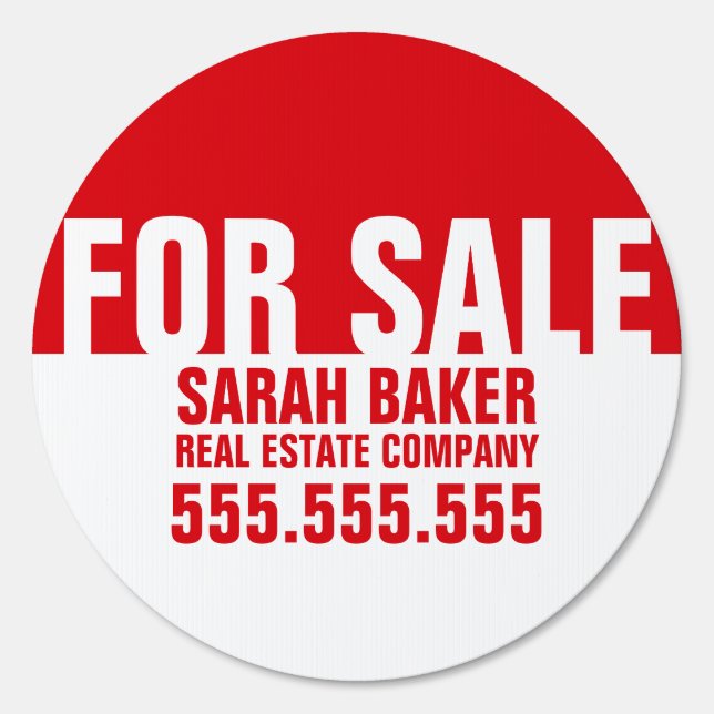 Customizable For Sale Directional Real Estate Sign (Front)