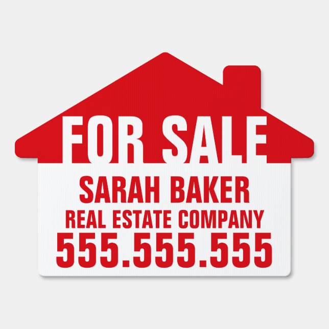 Customizable For Sale Directional Real Estate Sign (Front)