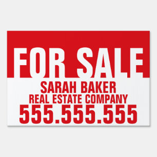Customizable For Sale Directional Real Estate Sign