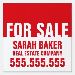 Customizable For Sale Directional Real Estate Sign