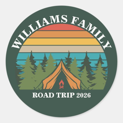 Customizable Forest friends Sunset Camping Tent