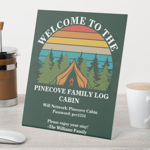 Customizable Forest friends Sunset Camping Tent