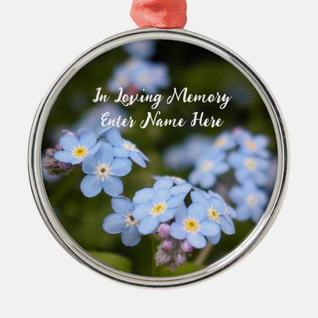 Customizable Forget-me-not ornaments (Front)