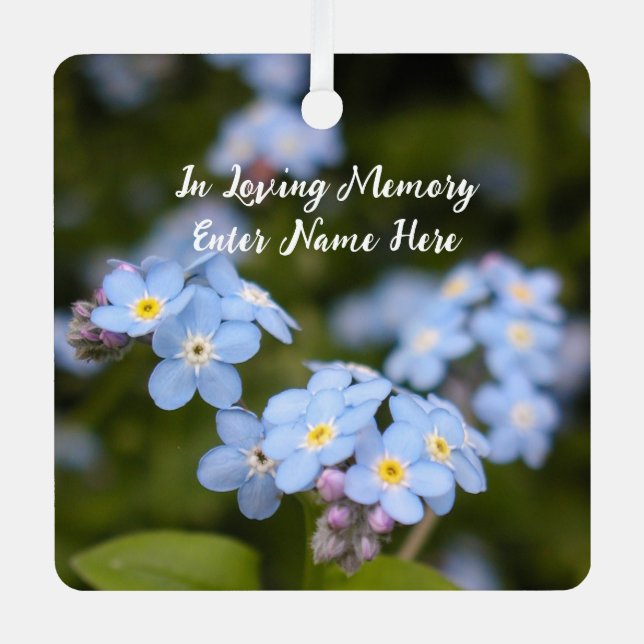 Customizable Forget-me-not ornaments (Front)