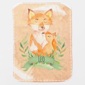 Customizable Fox Baby Blanket