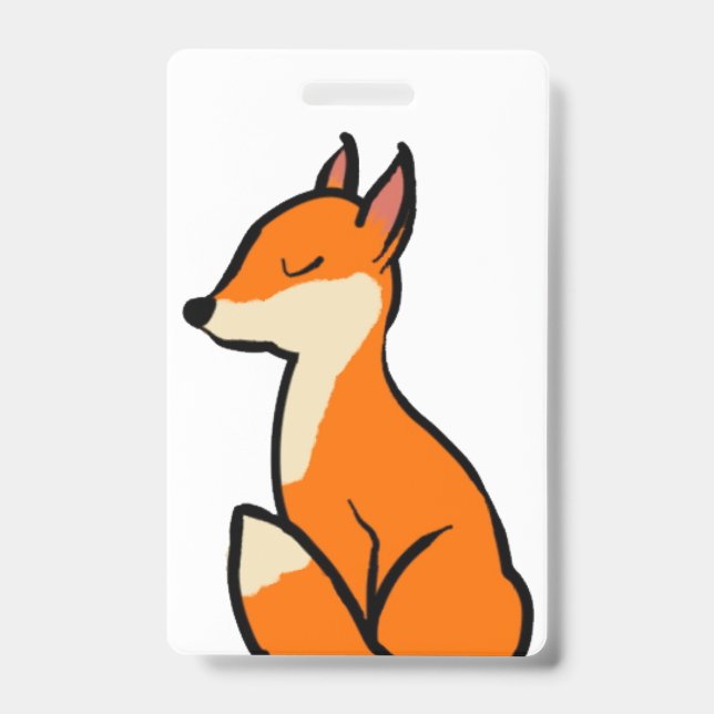 Customizable Fox Badge (Front)