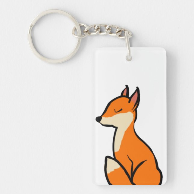 Customizable Fox Keychain (Front)