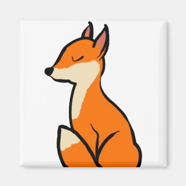 Customizable Fox Magnet (Front)