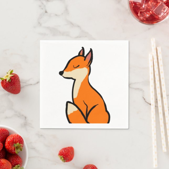 Customizable Fox Napkins (Insitu)