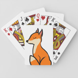 Customizable Fox Playing Cards