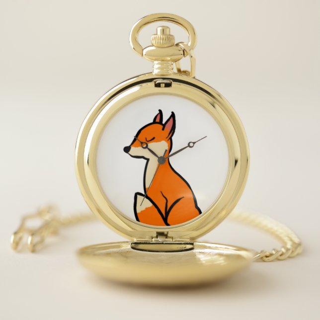 Customizable Fox Pocket Watch (Inside)