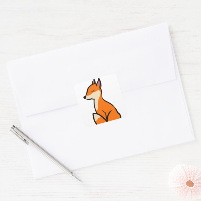 Customizable Fox Sticker (Envelope)