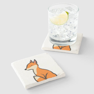 Customizable Fox Stone Coaster